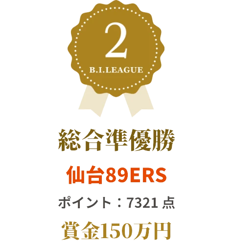 総合第2位 仙台89RS