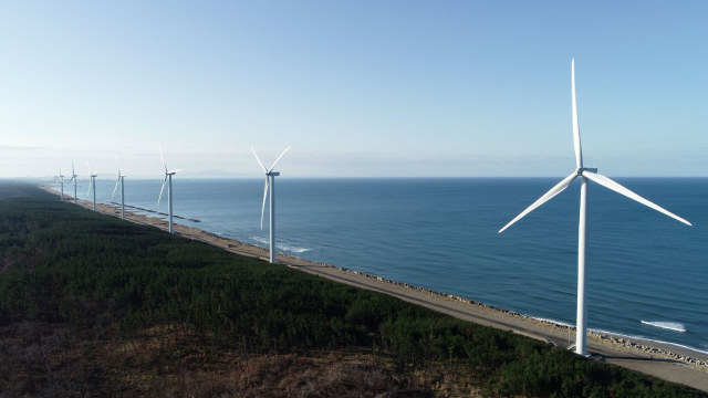 八峰風力発電事業 写真